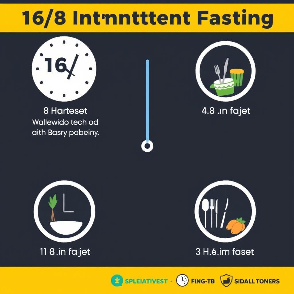 Ilustração do método de jejum intermitente para como emagrecer rápido