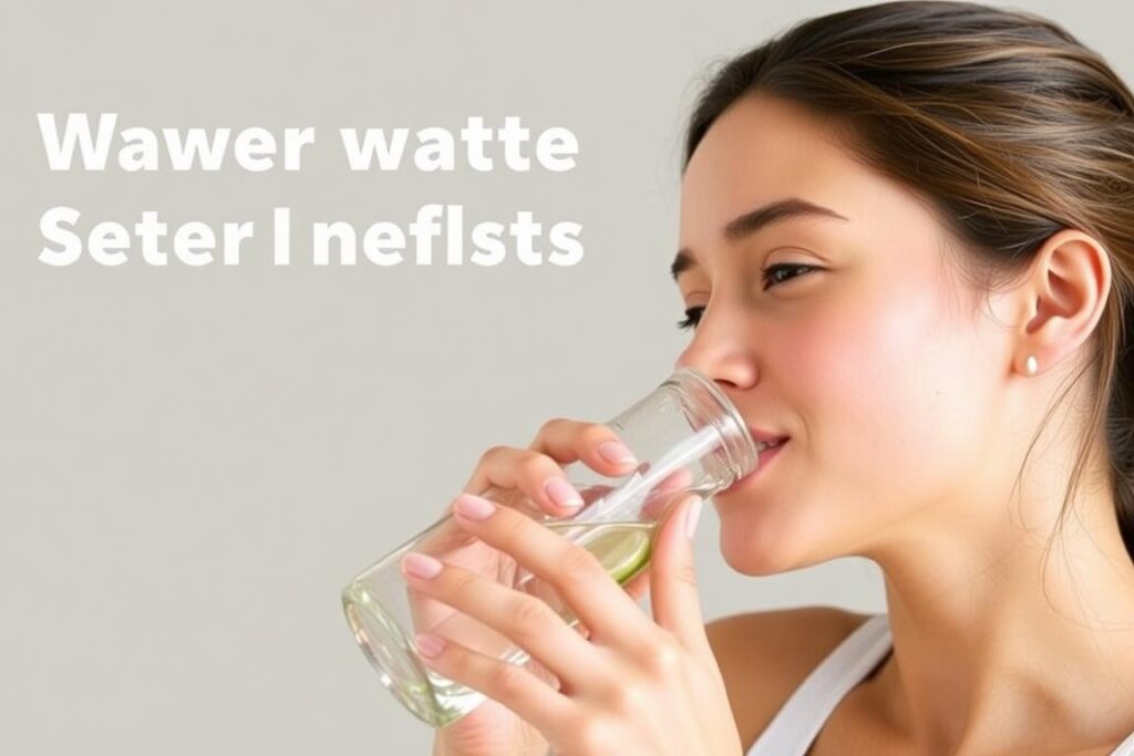 Pessoa bebendo água para como emagrecer rápido