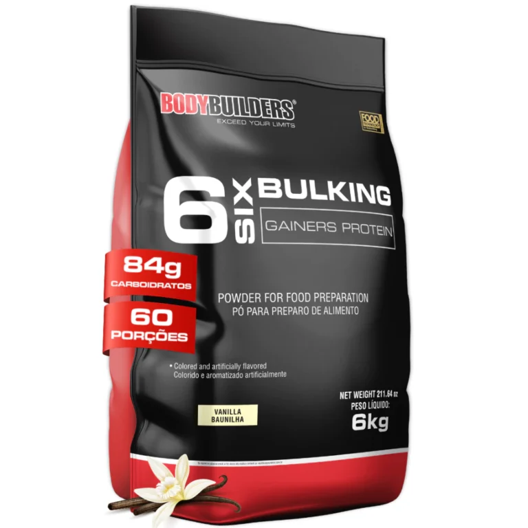 6 Six Bulking Gainers Protein Refil 6kg – Suplemento Hipercalórico – Bodybuilders