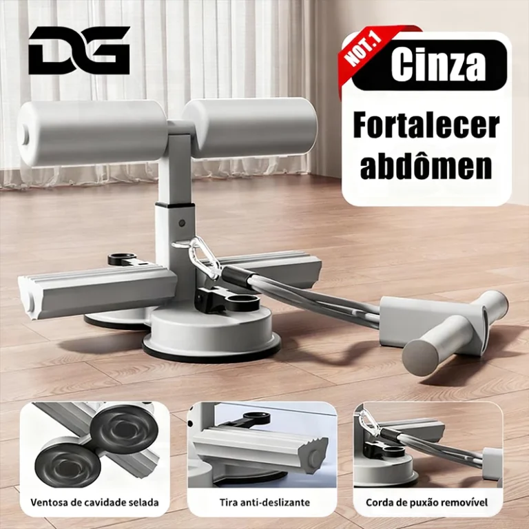 Abdominais Ventosas Fortes 3 Ajustes | Protege Barriga/Joelhos | Casa/Academia -V2