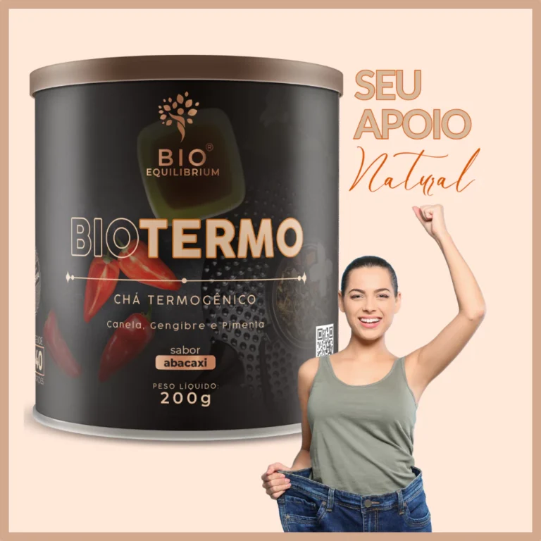 Cha Termogenico Ajuda Emagrecer Canela Pimenta Gengibre Sabor Abacaxi Cha BioTermo