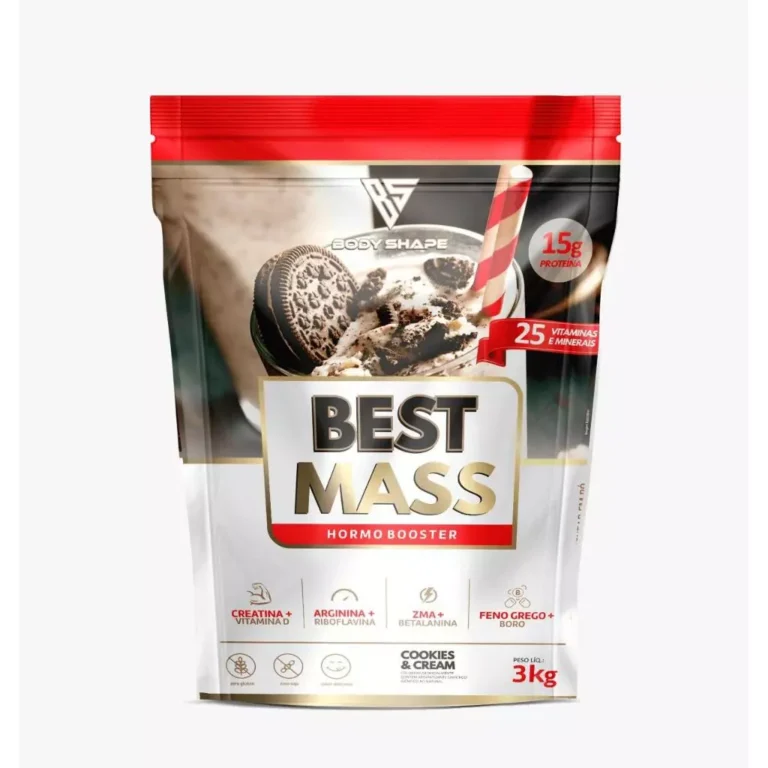 Hipercalórico 3kg Best Mass C/ Whey Protein E 1g Creatina