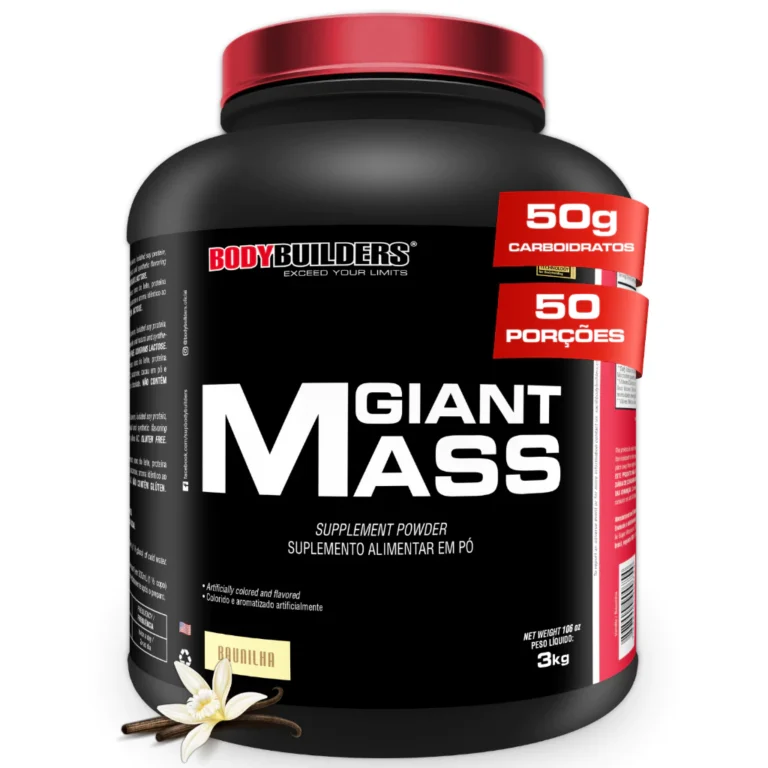 Hipercalórico Giant Mass 3kg – Para Aumento de Massa Muscular – Bodybuilders