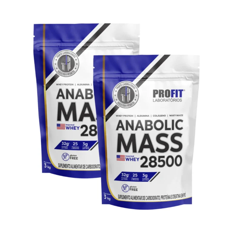 Kit 2x Anabolic Mass 28500 Hipercalórico Ganho de Peso 3kg – Profit Labs