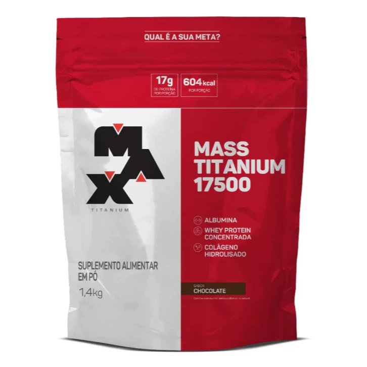 Suplemento Mass Titanium 17500 – Hipercalórico 1.4kg – Max Titanium