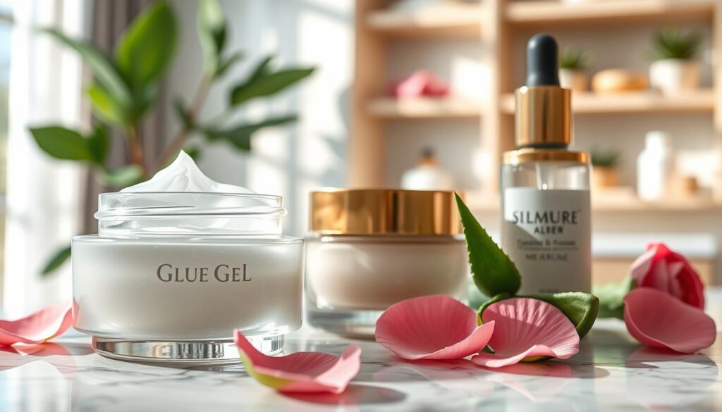 textura gel creme sérum