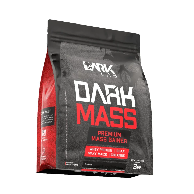 Hipercalórico Dark Mass 3kg Dark Lab – Whey Protein, Creatina, BCAA, Waxy Maize, Premium Mass Gainer