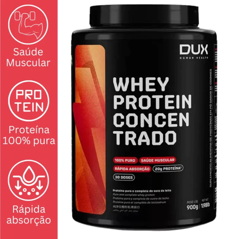 WHEY PROTEIN CONCENTRADO 900G POTE – DUX NUTRITION