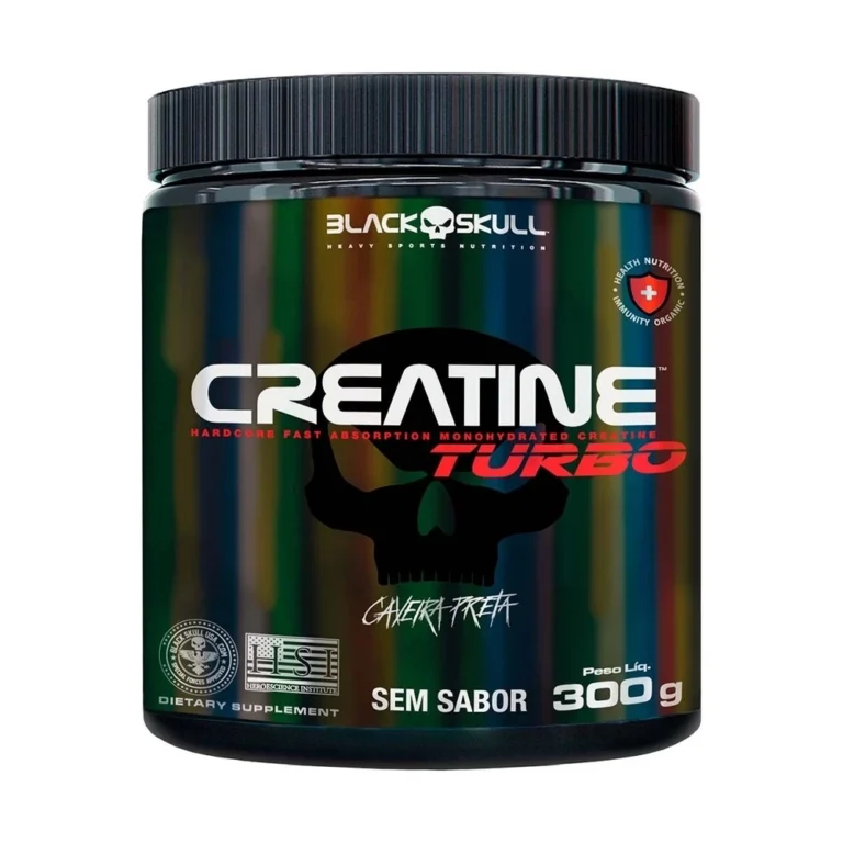 Creatina Turbo Monohidratada Black Skull Pote 300g