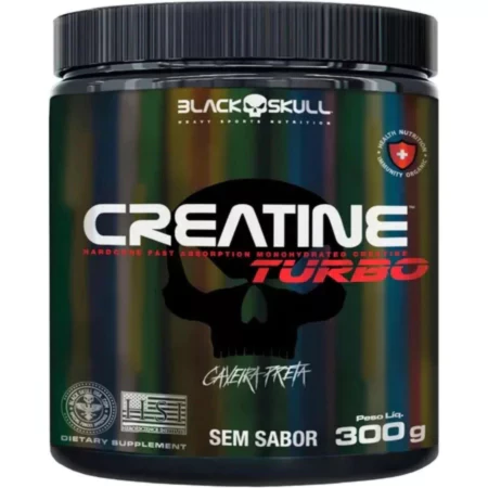 Creatina TurboBlack Skull 300g – Qualidade e Garantia