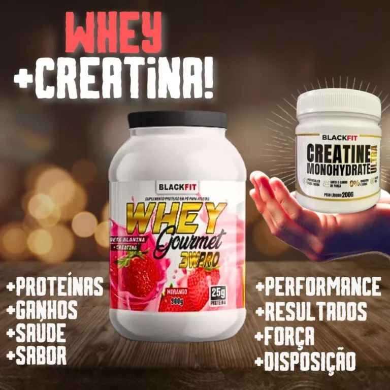 WHEY + CREATINA – O COMBO MAIS BARATO INCRÍVEL E SABOROSO DO BRASIL